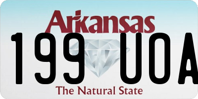 AR license plate 199UOA