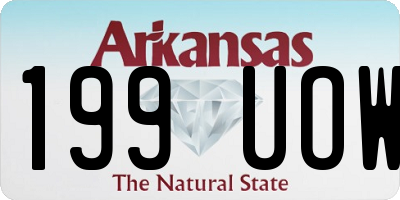 AR license plate 199UOW