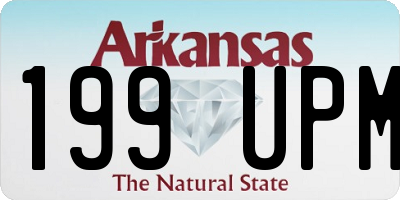 AR license plate 199UPM