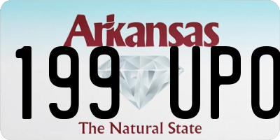AR license plate 199UPO