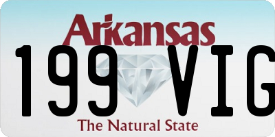 AR license plate 199VIG