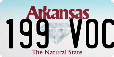 AR license plate 199VOC