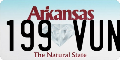 AR license plate 199VUN