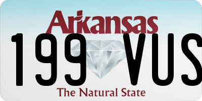 AR license plate 199VUS