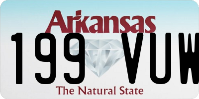 AR license plate 199VUW