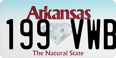 AR license plate 199VWB