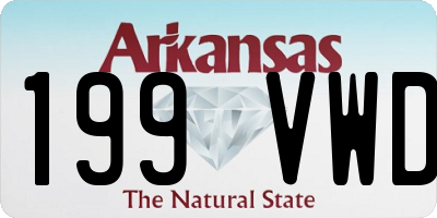 AR license plate 199VWD