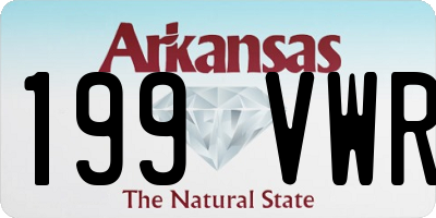 AR license plate 199VWR
