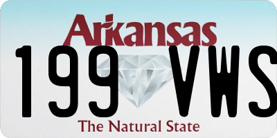 AR license plate 199VWS