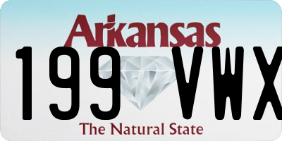 AR license plate 199VWX
