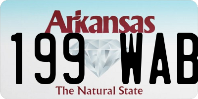 AR license plate 199WAB