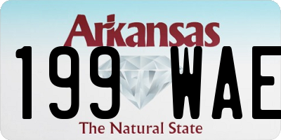 AR license plate 199WAE