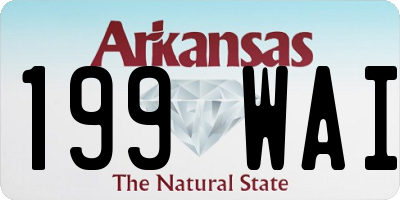 AR license plate 199WAI