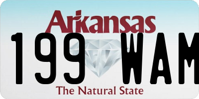 AR license plate 199WAM