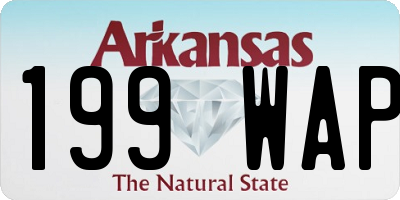 AR license plate 199WAP