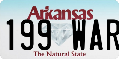 AR license plate 199WAR