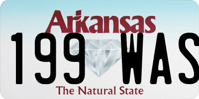 AR license plate 199WAS
