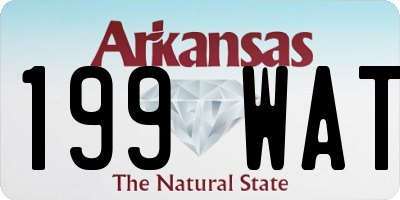 AR license plate 199WAT
