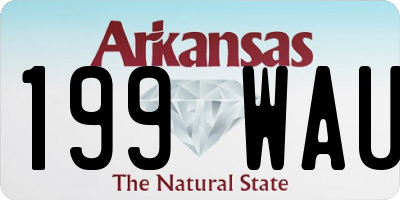 AR license plate 199WAU