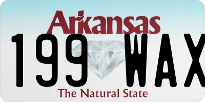 AR license plate 199WAX