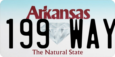 AR license plate 199WAY