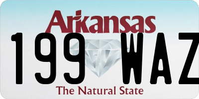 AR license plate 199WAZ