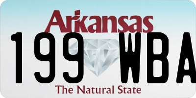AR license plate 199WBA