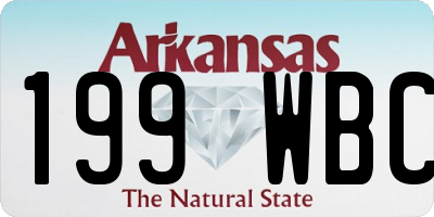 AR license plate 199WBC