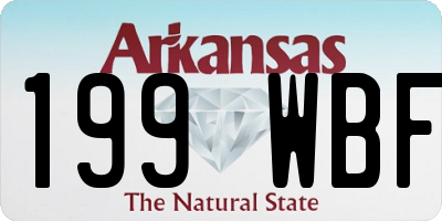AR license plate 199WBF