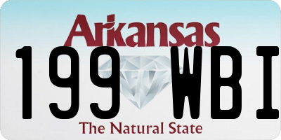 AR license plate 199WBI