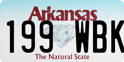 AR license plate 199WBK