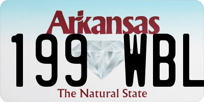 AR license plate 199WBL