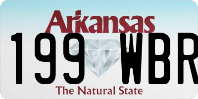 AR license plate 199WBR