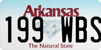 AR license plate 199WBS