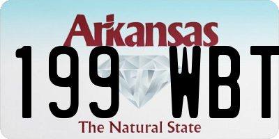 AR license plate 199WBT