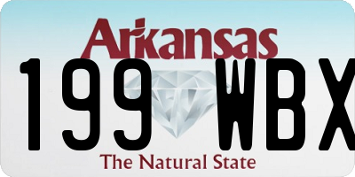 AR license plate 199WBX