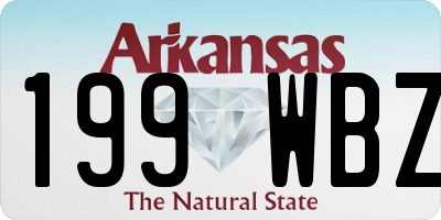 AR license plate 199WBZ
