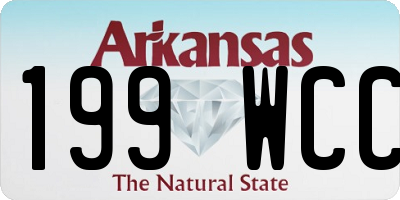 AR license plate 199WCC