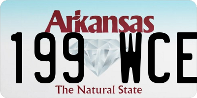 AR license plate 199WCE