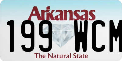 AR license plate 199WCM