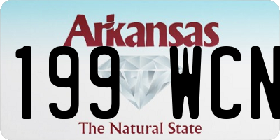 AR license plate 199WCN