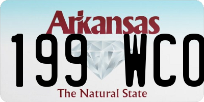AR license plate 199WCO