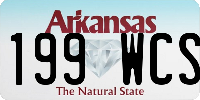 AR license plate 199WCS