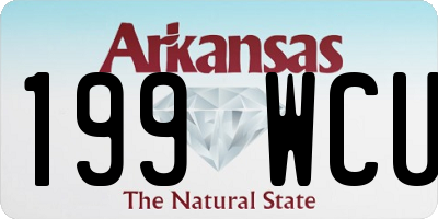 AR license plate 199WCU