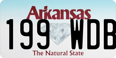 AR license plate 199WDB