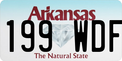 AR license plate 199WDF
