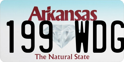 AR license plate 199WDG