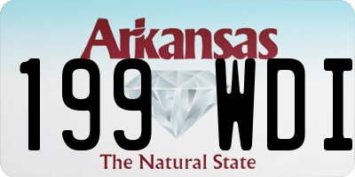AR license plate 199WDI