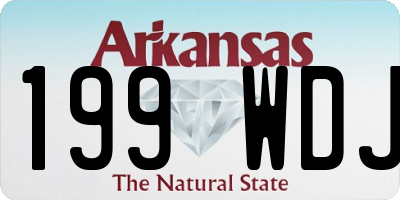 AR license plate 199WDJ