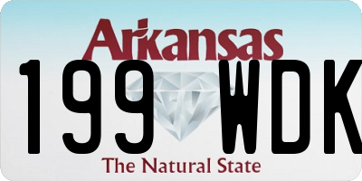 AR license plate 199WDK